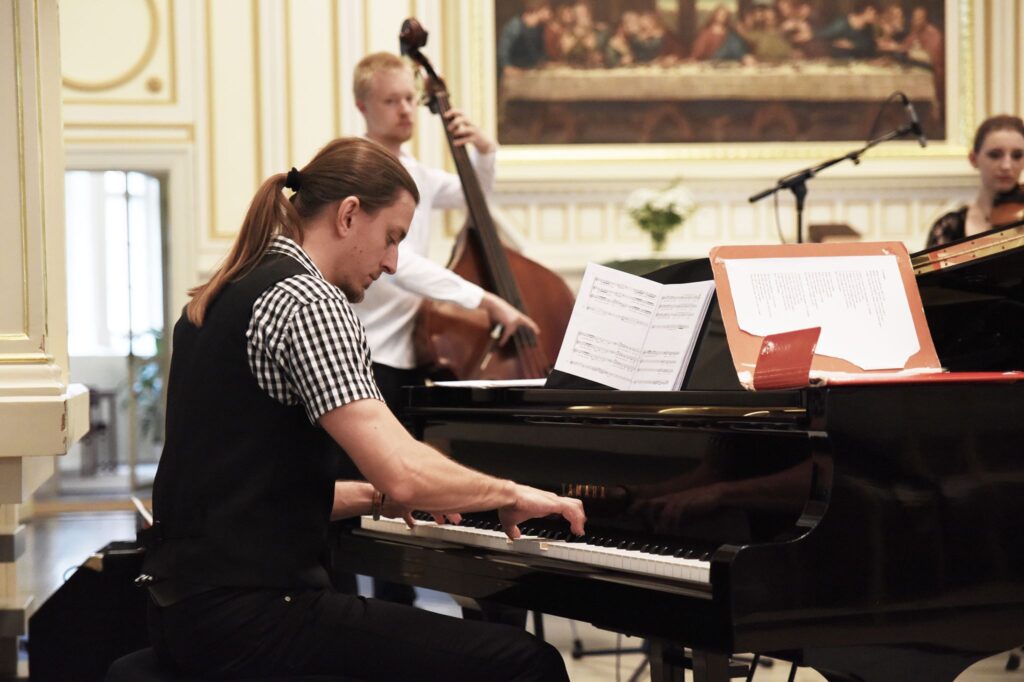 Man playing piano