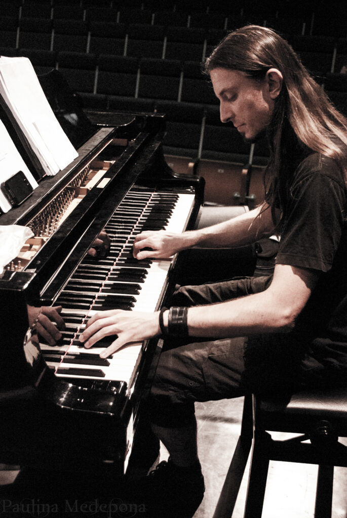 Playing piano