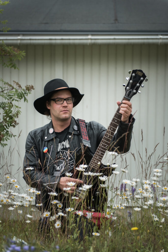 A man with guitar