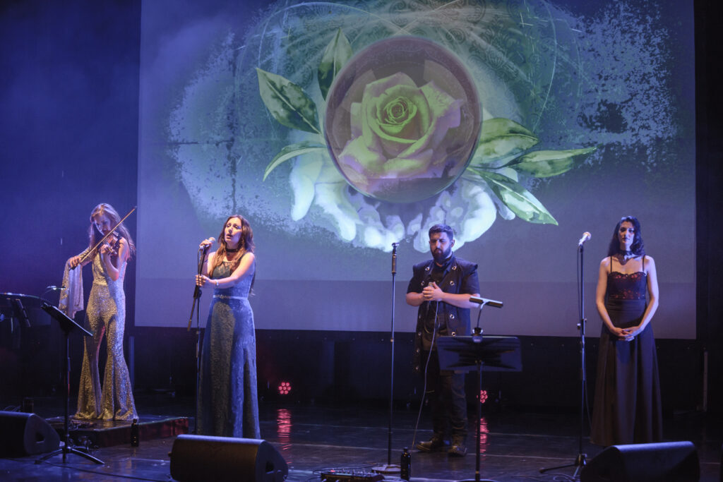 People performing on stage 