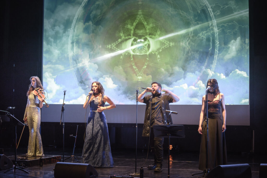 People performing on stage 