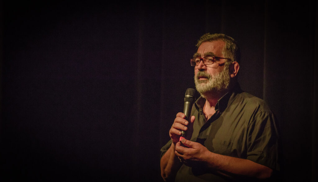 Plamen performing on stage 