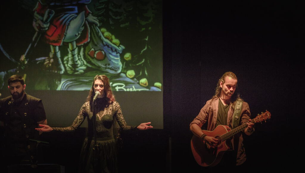 People performing on stage 