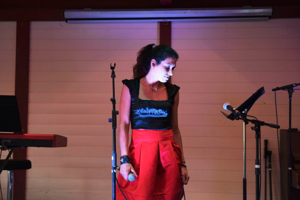 Girl performing on the stage