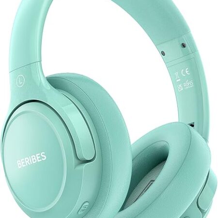 BERIBES Bluetooth Headphones Over Ear Wireless HiFi Stereo Headsets 65H 6EQ