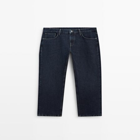 Relaxed Straight-Leg Denim Jeans