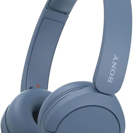 Sony WH-CH520 Wireless On-Ear Bluetooth Headphones with Microphone, Blue